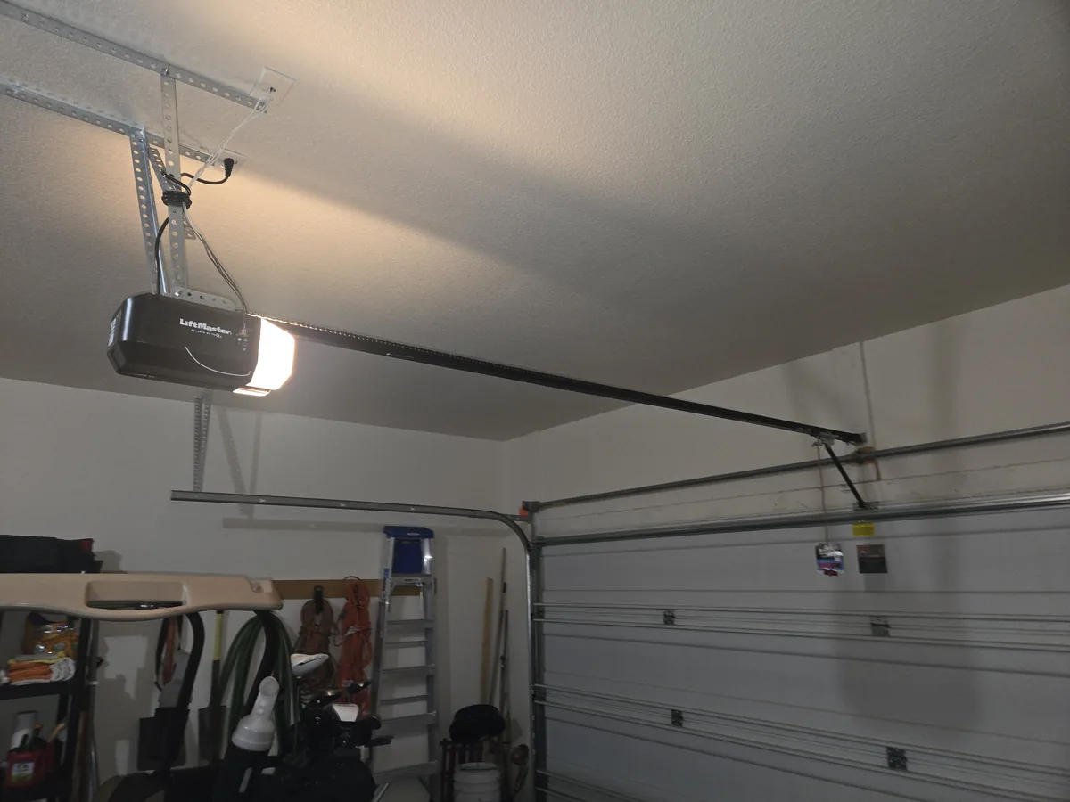 New LiftMaster garage door opener installed and operational, Copper State Garage Pros, San Tan Valley, AZ